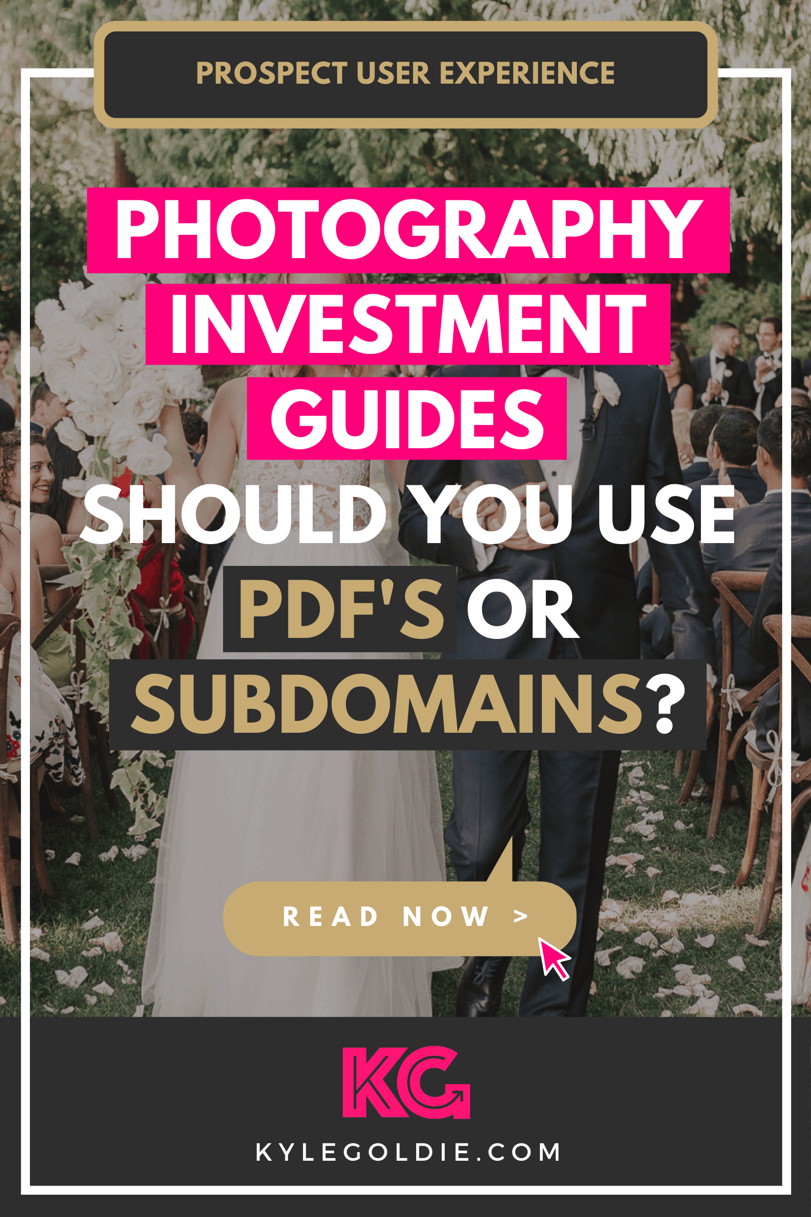 Should you use a PDF or subdomain for your photography investment guide?